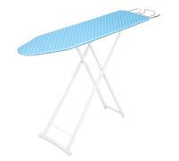 42 inch Ironing Board, Iron Board with Stainless Steels Iron Rest,Ironing Table Height Adjustable,Collapsible, Space Savier Ironing Table (Blue A)