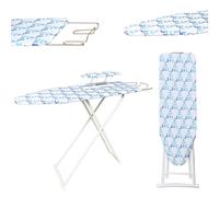 42 inch Ironing Board, Iron Board with Stainless Steels Iron Rest,Ironing Table Height Adjustable,Collapsible, Space Savier Ironing Table (Neon)