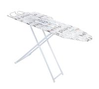 42 inch Ironing Board, Iron Board with Stainless Steels Iron Rest,Ironing Table Height Adjustable,Collapsible, Space Savier Ironing Table (White)