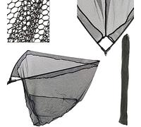 42" INCH LARGE RUBBER CARP FISHING LANDING NET BLACK RUBBERISED MESH NGT NEW