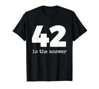 42 is The Answer Value Graphic T-Shirt, Men, Black, XL