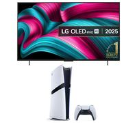42" LG C5 OLED evo AI 4K HDR Smart TV 2025 & PlayStation 5 Pro Bundle, Black,Silver/Grey