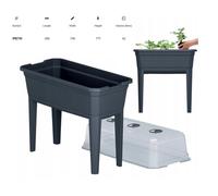 (42 Litres) Elevated Greenhouse Plastic Raised Garden Bed Planter Pot Box Plant Kit with Lid