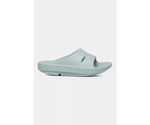 42 OOFOS Womens Ooahh Slides Sandals Bright Blue Size 9