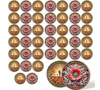 42 Pack Poppy Flower Veteran Coin Military Remembrance Coin for Fallen Heroes Thank You for Your Service Appreciation Gifts for Retired Military