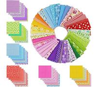 42 Pcs 9.8 x 9.8 Inches Cotton Fabric Sewing Patchwork Squares Quilting Bundles Different Pattern Cloths for Sewing DIY Art Work Supplies Scrapbooking Quilting
