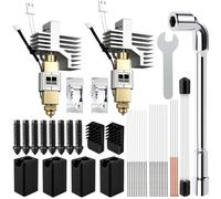 42 Pcs Ceramic Hotend Print Head Extruder Kit, High End Ceramic Hotend, with 0.2/0.4/0.6mm Hardened Steel Nozzle, Nozzle Cleaning Tool for Elegoo Centauri Carbon/Centauri 3D printers