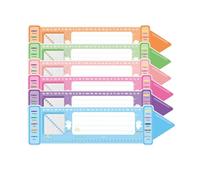 42 Pcs Desk Classroom Student Name Plates Tags 14.5 x 4 inch Self Adhesive Name Labels Teacher Nameplates Colorful Crayon Theme Classroom Decor of Back to School Essentials