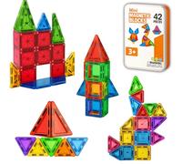 42 Pcs Mini Magnetic Tiles Building Blocks Toys