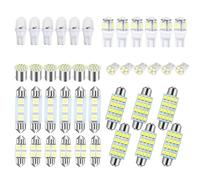 42-Piece LED Car Bulb Kit - Interior LED Bulbs | LEDs Interior Lighting | Ț10 W5W 6000K Xenon White, IP68 Waterproof, for Dome Light, Door, License Plate, Trunk