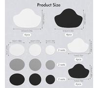 42 Pieces Of Sports Shoes Repair Patch, Self-Adhesive Patch, Anti-Wear Heel Patch, Anti-Wear Heel Patch, Shoe Accessories (Multi-Color).