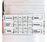 42 Pieces Teacher Toolbox Labels Tool Box Storage Label Classroom Supply Decor for Back to School Teachers Classroom Organization (Greenery)