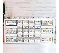 42 Pieces Teacher Toolbox Labels Tool Box Storage Label Classroom Supply Decor for Back to School Teachers Classroom Organization (Colorful)
