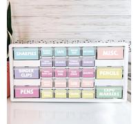 42 Pieces Teacher Toolbox Labels Tool Box Storage Label Classroom Supply Decor for Back to School Teachers Classroom Organization (Pastel)