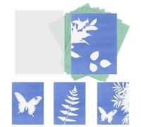 42 Sheets Sun Print Paper Kit, A6 Sunprint Cyanotype Paper A6, Folder High Sensitive Solar Print Papers Solar Activated Art Printing for DIY Arts and Crafts Education Photography