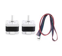 42 Stepper Motor with 1.8 Degree Step Angle - 2 Phase 1.2A 0.3 Newton Meter Torsion Steel Construction Industrial Component Compatible with 3D Printer and Carving Machine Hardware