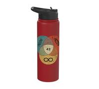42 The Answer to Life The Universe and Everything Scientist Stainless Steel Insulated Water Bottle