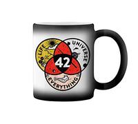 42 The Answer to Life Universe and Everything Black Magic Coffee Mug