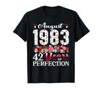 42 Year Old Floral August 1983 42nd Birthday Women Apparel T-Shirt