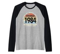 42 Year Old Vintage 1984 Limited Edition 42nd Birthday Raglan Baseball Tee