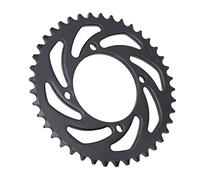 420 41Tooth 76mm Rear Sprocket, Steel Motorcycle Chain Sprocket Fits 420 Chain, Black Rear Chain Sprocket Repair Accesories for Diy Karting Cars, Atvs and Lightweight Motorcycles