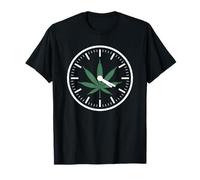 420 Clock Cannabis Leaf Time Stoner Humor Weed Joke T-Shirt