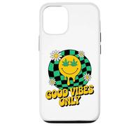 420 Good Vibes Melting Smile Weed Cannabis Retro Stoner Case for iPhone 12/12 Pro