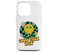 420 Good Vibes Melting Smile Weed Cannabis Retro Stoner Case for iPhone 13 Pro
