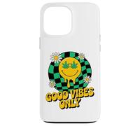 420 Good Vibes Melting Smile Weed Cannabis Retro Stoner Case for iPhone 13 Pro Max