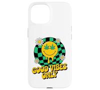 420 Good Vibes Melting Smile Weed Cannabis Retro Stoner Case for iPhone 15
