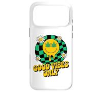 420 Good Vibes Melting Smile Weed Cannabis Retro Stoner Case for iPhone 17 Pro Max