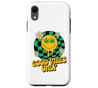 420 Good Vibes Melting Smile Weed Cannabis Retro Stoner Case for iPhone XR