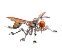 420 PCS Mechanical Wasp 3D Metal Puzzle for Adults, DIY Steampunk Insect Mechanical Model, Room Office Decor Ornaments & Gift for Teens Adults