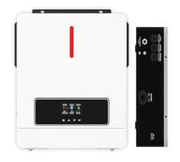 4200W Pure Sine Wave Power Inverter, Solar Hybrid Inverter with 120A Mppt Solar Charge Controller, Max Pv Input 4200W, Intelligent Battery Charger, for Home Off-grid Solar System