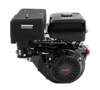420CC 4 Stroke 15Hp Petrol Engine Oline Motor Recoil Pull Start Air Cooling Portable Silent Generator Air-Cooled Boat Stand Kart Single Cylinder Gasoline for Camping Jobsites Home Use Black