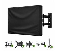 420D Outdoor TV Cover for SunBriteTV SB-6560HD 2013-2015 | remote pocket | wall mount fit | weather protection | rear hook & loop opening | bottom closure | reinforced seams |for Patio