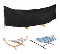 420D Oxford Cloth Hammock Cover - Waterproof Windproof Protective Rain Cover With Adjustable Cord for Camping, Garden, Outdoor Swing