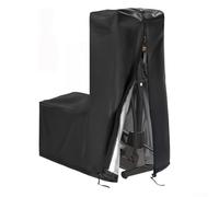 420D Oxford Fabric Elliptical Machine Cover, Exercise Equipment Protective Cover with Side Zipper for Indoor Outdoor Use Black 3 Sizes(181 * 74 * 165cm)