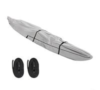 420D Oxford for Kayak Cover, Canoe Protector UV-Resistant Boat Shield with Storage Bag, for 10ft 13ft 16ft 18ft Fishing Boats Full Coverage Scratch-Resistant (16FT)
