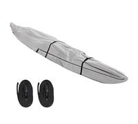 420D Oxford for Kayak Cover, Waterproof Canoe Protector UV-Resistant Boat Shield with Storage Bag, for 10ft 13ft 16ft 18ft Fishing Boats Full Coverage Dustproof Scratch-Resistant(16FT)
