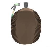 420D Oxford Hose Reel Cover Weatherproof Dust Protector Double Layer Fabric For Outdoor Garden Garage Patio Storage Gray Black(Coffee)