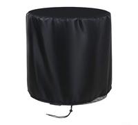 420D Oxford Round Table Cover with Drawstring Hem for Wind Resistant Coverage on Small Cocktail and Wicker Tables