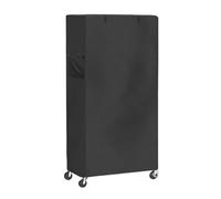 420D Oxford Storage Shelf Cover Waterproof Dust Protection With Zipper For Outdoor Indoor Shelving Unit Multiple Sizes Metal Wire Rack Cover With Storage Pocket Black(91 * 35 * 183cm)