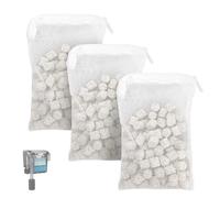 420g Biomax Filter Media Kit for AquaClear 70 Power Filter, A1373 70 Gallon Bio Ceramic Rings Provides Stage Three Biological Filtration, for Freshwater & Saltwater Aquariums with Large Breeds, 3 Pack