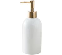 420ml Ceramic Dish Soap Dispenser, 14oz Liquid Soap Dispenser with Gold Pump Refillable for Bathroom Kitchen Non Slip