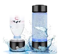 420ml Hydrogen Water Bottle Recommended by Gary Brecka Food Grade Body Tumbler Hydrogen Water Ionizer Machine with SPE PEM Technology Generates Real 1500ppb Pure Hydrogen in 3 Minutes Rechargeable