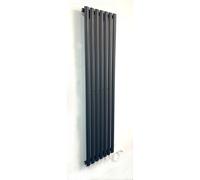 (420mm, Anthracite) Electric Oval Tube Radiators 1600 x 420 480 Vertical Column Radiator