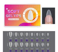 420PC Matte Tips Extension Full Fake Nails Soft X Sculpted Almond Full Press On Tips