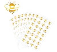 420pcs Gold Bee Envelope Sealer Foil Stickers - Wrapping Supplies for Birthday Invitations & Greeting Cards