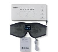 422 Store Bluetooth Music Sleep Mask, Wireless Built-in Headphones, 100% Light Blocking, Ultra Soft Comfort for Travel and Relaxation (Grey)